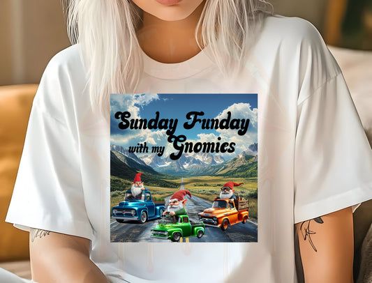 Sunday Funday with my Gnomies t-shirt